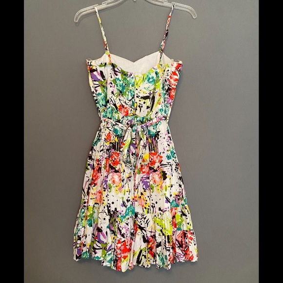 Splatter Paint Short Flowy Dress - Picture 3 of 6